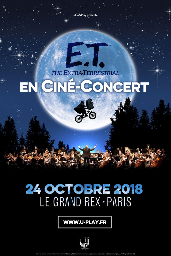 affiche de E.T en ciné-concert organisé par Ugo&Play